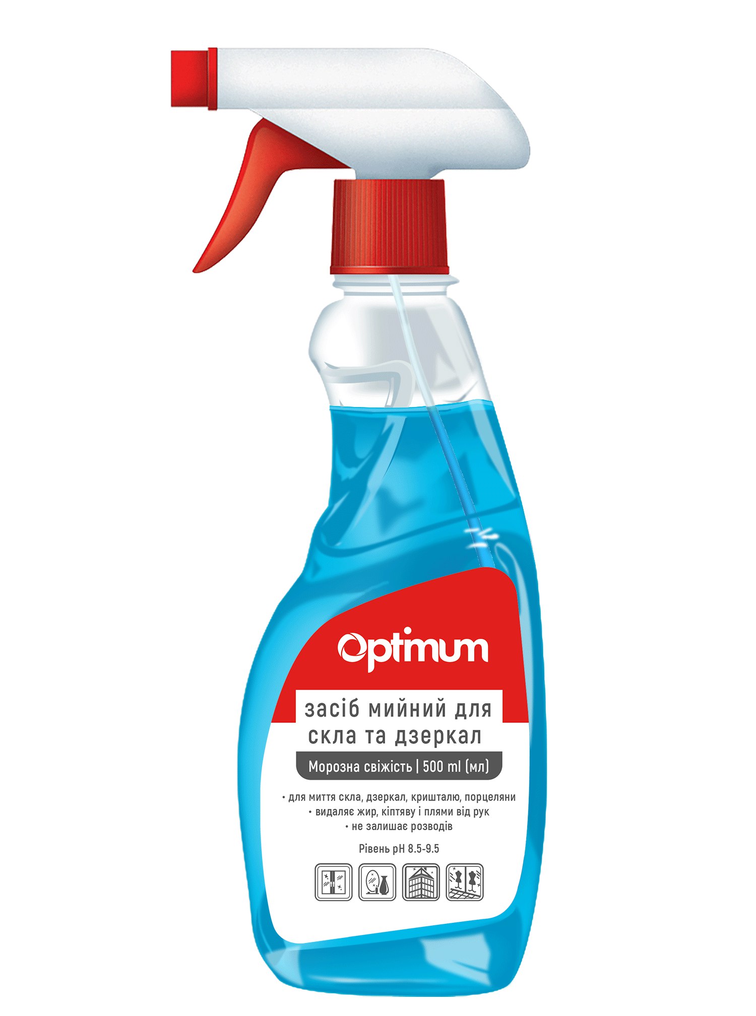 PRO SERVICE Засіб д/мит. скла Морозна свіжість 0,5л OPTIMUM